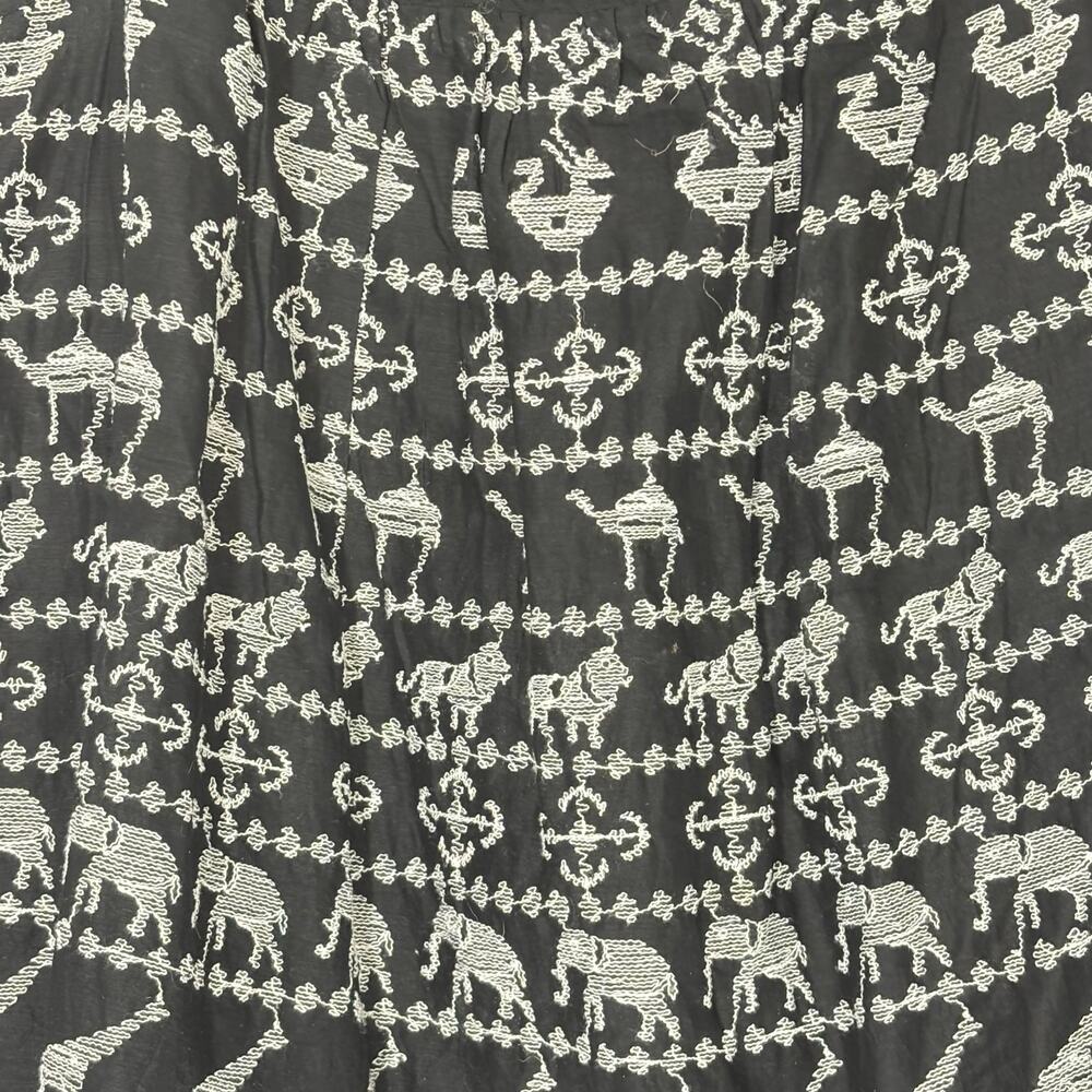 Anthropologie HD in Paris Savane Animal Embroidered Tank Top Medium Boho - Picture 3 of 5